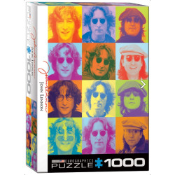 John Lennon Color Portraits. Puzzle vertical, 1000 pz. Marca Eurographics. Ref: 6000-0807.