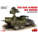 GAZ-AAA w/QUAD M4 MAXIM. Escala 1:35. Marca Miniart. Ref: 35177.