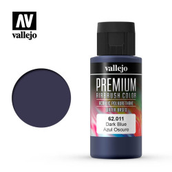 Premium Azul Oscuro. Premium Airbrush Color. Bote 60 ml. Marca Vallejo. Ref: 62011.