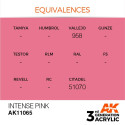 Acrílicos de 3rd Generación, INTENSE PINK – STANDARD. Bote 17 ml. Marca Ak-Interactive. Ref: Ak11065.