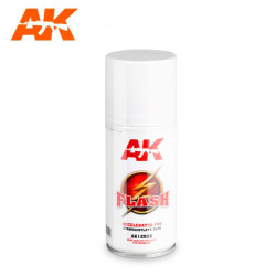 FLASH – ACCELERATOR FOR CYANOACRYLATE GLUE. Spray 150 ml. Marca AK Interactive. Ref: AK12026.