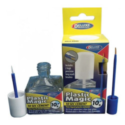 Plastic Magic 10 sec cement, Adhesivo plástico 10sg. Bote 40 ml. Marca Deluxe. Ref:  AD83.