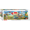 The Great Race. Puzzle panorámico, 1000 pz. Marca Eurographics. Ref: 6010-5633.