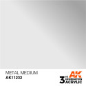 Acrílicos de 3rd, METAL MEDIUM -AUXILIARY . Bote 17 ml. Marca Ak-Interactive. Ref: Ak11232.