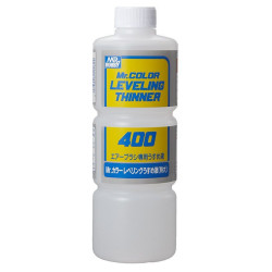 LEVELING THINNER 400ml. Disolvente para acrílicos. Marca MR.Hobby. Ref: T108.