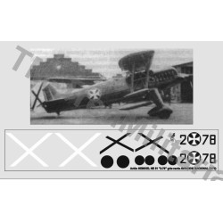 Calcas Avión Heinkel HE 51 " 2-78 ". Escala 1:48. Marca Trenmilitaria. Ref: 000_5806.