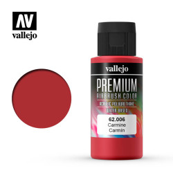 Premium Rojo Carmín. Premium Airbrush Color. Bote 60 ml. Marca Vallejo. Ref: 62006.
