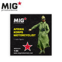 Afrika korps motorcyclist. Escala 1:35. Marca Mig productions. Ref: MP35-319.