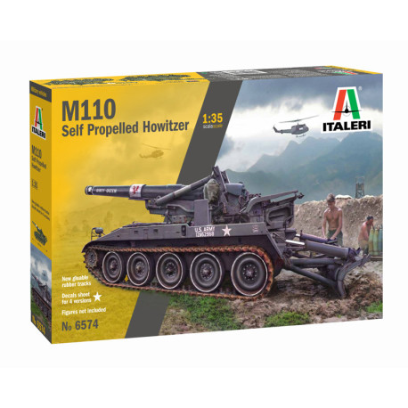 M110 Self Propelled Howitzer. Escala 1:35. Marca Italeri. Ref: 6574.