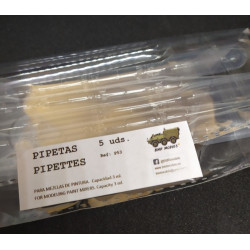 Pipetas para mezclas. 5 Unidades. Marca BMR. Ref: P53.