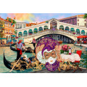 Venice Carnival, Puzzle de madera con piezas de doble cara. 150 pz. Marca Wooden City. Ref: IT0029M.