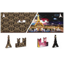 Paris by Night, Puzzle de madera con piezas de doble cara. 300 pz. Marca Wooden City. Ref: FR0019L.
