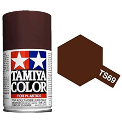 Spray U.S. NAVY MARRON LINOLEO MATE (85069). Bote 100 ml. Marca Tamiya. Ref: TS-69.