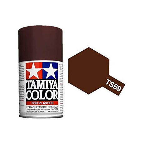 Spray U.S. NAVY MARRON LINOLEO MATE (85069). Bote 100 ml. Marca Tamiya. Ref: TS-69.