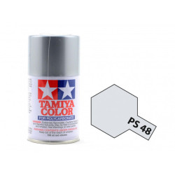 Spray Semi-Gloss Silver, Anodized Aluminum ( 86048 ). Bote 100 ml. Marca Tamiya. Ref: PS-48.