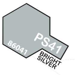 Spray Bright Silver Polycarbonate ( 86041 ). Bote 100 ml. Marca Tamiya. Ref: PS-41.