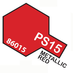 Spray Metallic red Polycarbonate ( 86015 ). Bote 100 ml. Marca Tamiya. Ref: PS-15.