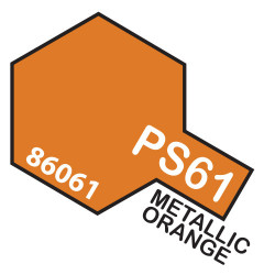 Spray Metallic Orange Polycarbonate ( 86061 ). Bote 100 ml. Marca Tamiya. Ref: PS-61.