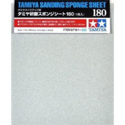 Sanding Sponge Sheet 180g. 1 unidad. Marca Tamiya. Ref: 87161.