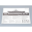 USS MASSACHUSETTS BB-59. Escala: 1:350. Marca: Trumpeter. Ref: 05306.