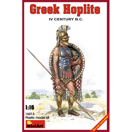 Figura GREEK HOPLITE IV CENTURY B.C.. Escala 1:16. Marca Miniart. Ref: 16013.