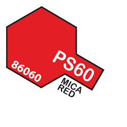 Spray Mica Roja Polycarbonate ( 86060 ). Bote 100 ml. Marca Tamiya. Ref: PS-60.