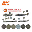 Set acrilicos 3G, Spanish Civil War. Legion Condor Aircraft Colors. Marca AK Interactive. Ref: AK11714.