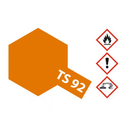Spray Metallic Orange, Naranja Metálico, (85092). Bote 100 ml. Marca Tamiya. Ref: TS-92.