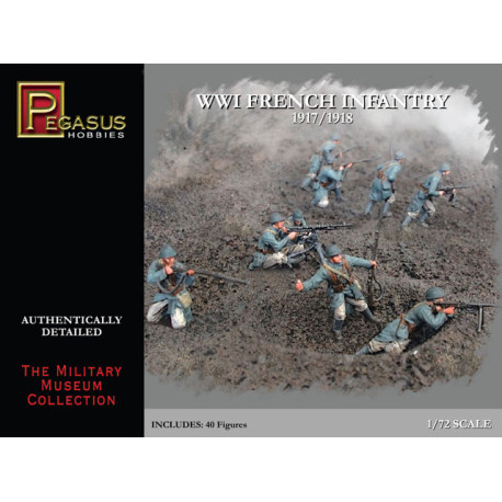 French Infantry WWI. Escala 1:72. Marca Pegasus. Ref: PG7199.