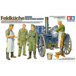 Feldküche, German Field Kitchen Scenary. Escala 1:35. Marca Tamiya. Ref: 35247.