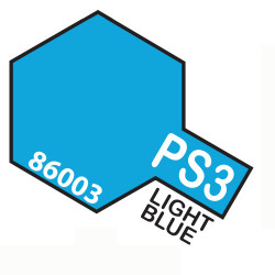Spray Light blue Polycarbonate ( 86003 ). Bote 100 ml. Marca Tamiya. Ref: PS-03.
