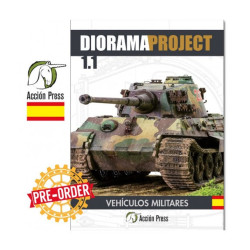 DioramaProject 1.1 - Vehículos Militares (Castellano). Marca Acción Press. Ref: 75029.