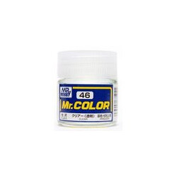 Lacquer paint Clear Gloss. Bote 10 ml. Marca MR.Hobby. Ref: C046.