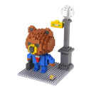 Personaje Bear Is Going To Work, Loz 340 piezas. Kit construction blocks. Marca Loz. Ref: 9431.