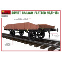 SOVIET RAILWAY FLATBED 16,5-18t. Escala 1:35. Marca Miniart. Ref: 35303.
