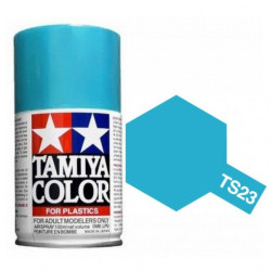 Spray AZUL CLARO BRILLANTE (85023). Bote 100 ml. Marca Tamiya. Ref: TS-23, TS23.