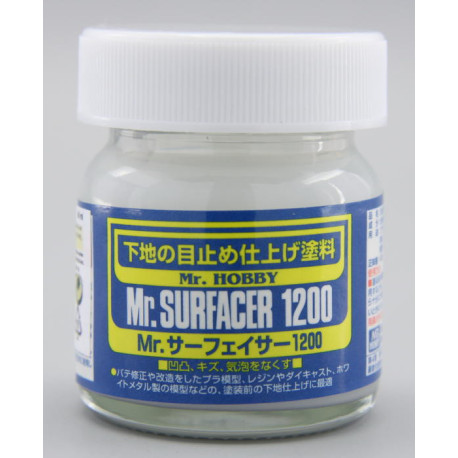 MR.SURFACER 1200 GREY LIQUID PRIMER (40 ml). Marca MR.Hobby. Ref: SF286.