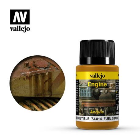 Weathering effects, Manchas de Combustible. Bote de 40 ml. Marca Vallejo. Ref: 73.814.