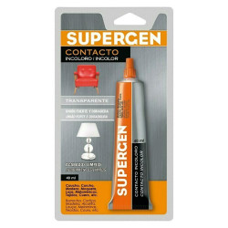 Supergen Adhesivo de contacto  40 ml, Incolora, Transparente. Marca Supergen. Ref: supergen.