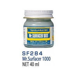 MR.SURFACER 1000 GREY LIQUID PRIMER (40 ml). Marca MR.Hobby. Ref: SF284.