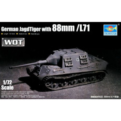 German Jagdtiger 88mm kwk L/71 - WoT. Escala 1:72. Marca Trumpeter. Ref: 07166.