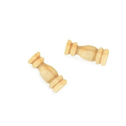 Columnas madera Boj 6 mm. 18 unidades. Marca Amati. Ref: 403006.
