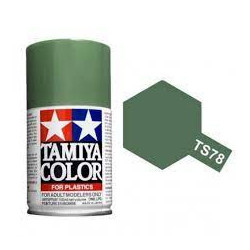 Spray Field Grey Mate, (85078). Bote 100 ml. Marca Tamiya. Ref: TS-78.