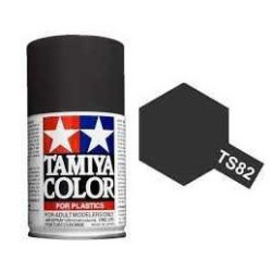 Spray Black Rubber, (85082). Bote 100 ml. Marca Tamiya. Ref: TS-82.