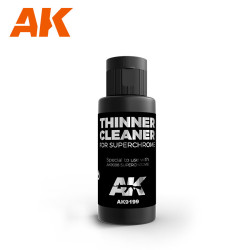 THINNER SUPER CHROME. Contiene 60 ml. Marca AK Interactive. Ref: AK9199.