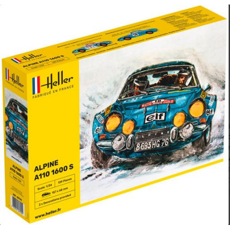 Alpine A110 (1600). Escala 1:24. Marca Heller. Ref: 80745.