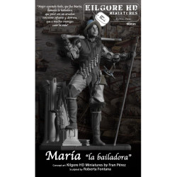 María "la bailadora" 90mm. Marca Kilgore HD Miniature. Ref: la bailadora 90.