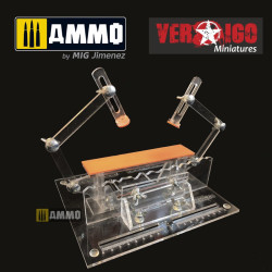 Soporte de plástico para construir y transportar modelos AFV. Marca Vertigo Miniatures. Ref: VMP000.