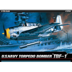 U.S. Navy Torpedo Bomber TBF-1. Escala 1:72. Marca Academy. Ref: 12452.