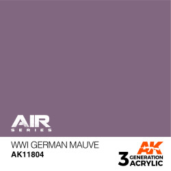 Acrílicos de 3rd, WWI German Mauve – AIR. Bote 17 ml. Marca Ak-Interactive. Ref: Ak11804.